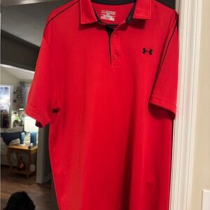 Under Armour Men's Polo Shirt in Bold Red